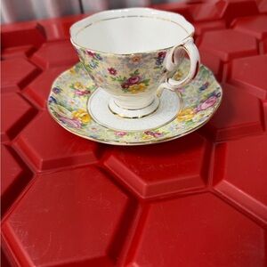 Royal Albert White Bone China Plate with Gold Marking